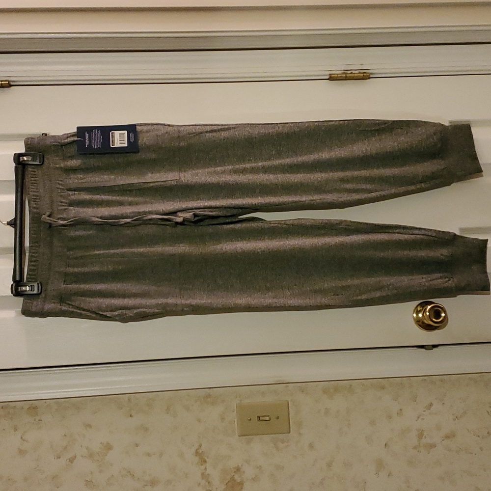 Marika jogging pant. Olive Grove/Gray. Large.